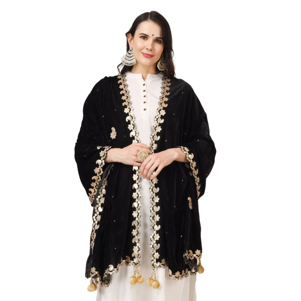 Women's Velvet Gotta Patti Dupatta · 0754