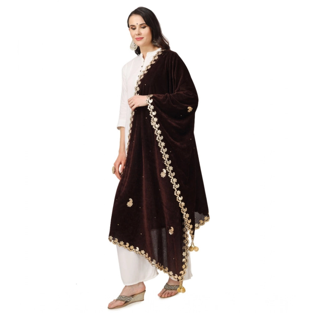 Women's Velvet Gotta Patti Dupatta · 0753