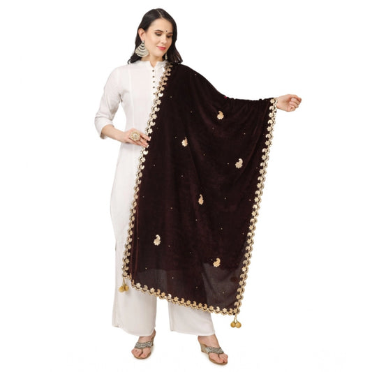 Women's Velvet Gotta Patti Dupatta · 0753