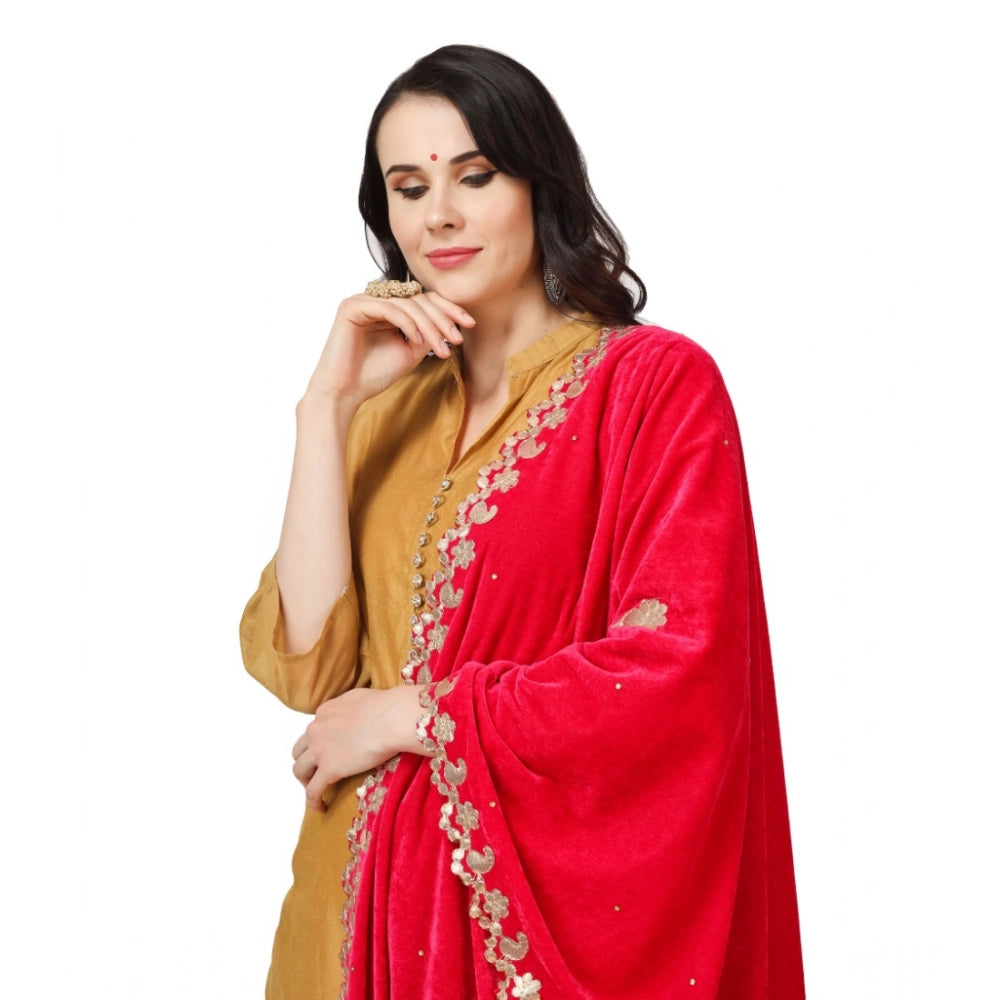 Women's Velvet Gotta Patti Dupatta · 0750