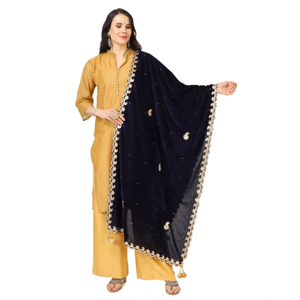 Women's Velvet Gotta Patti Dupatta · 0751