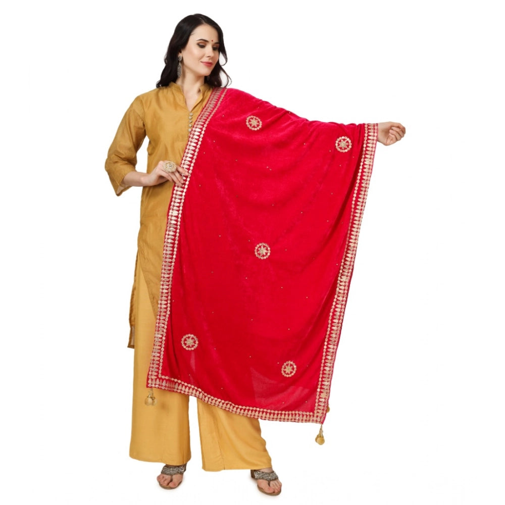 Women's Velvet Gotta Patti Dupatta · 0761