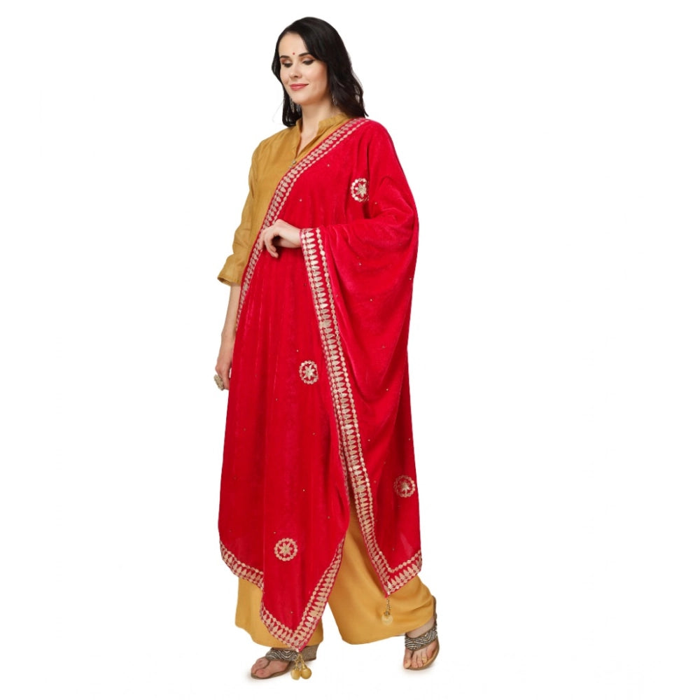Women's Velvet Gotta Patti Dupatta · 0761