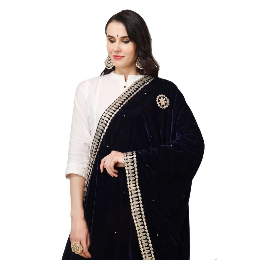 Women's Velvet Gotta Patti Dupatta · 0760