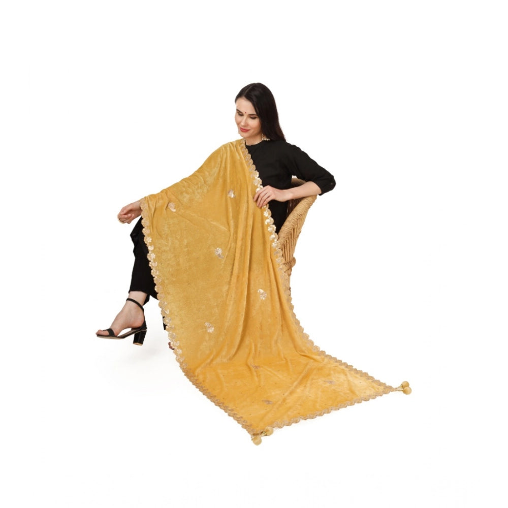 Women's Velvet Gotta Patti Dupatta · 0755