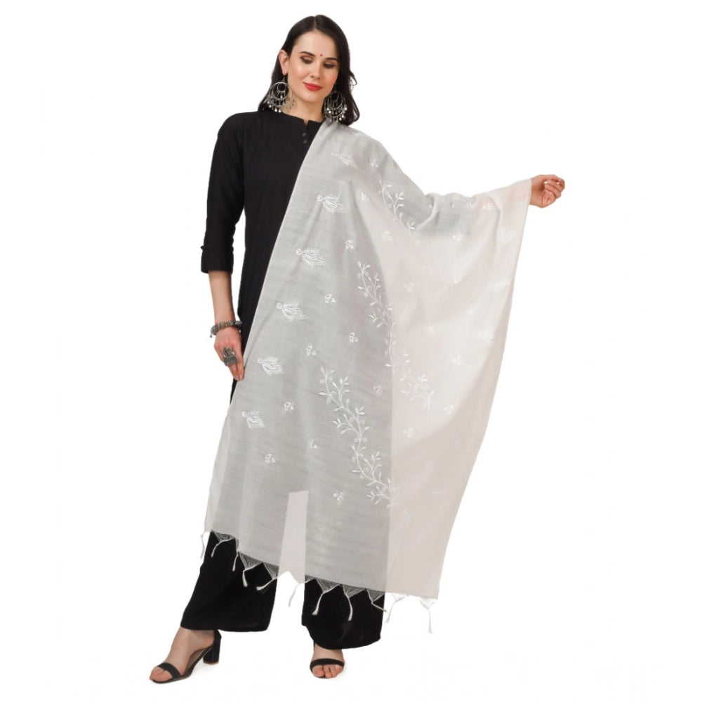 Women's Cotton Embroidered Dupatta · 0777