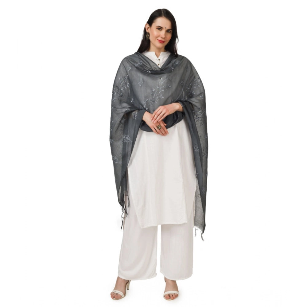Women's Cotton Embroidered Dupatta · 0775