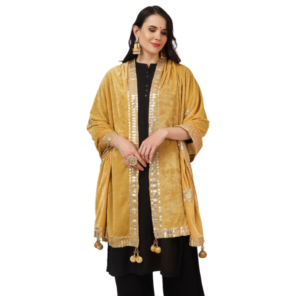 Women's Velvet Gotta Patti Dupatta · 0769