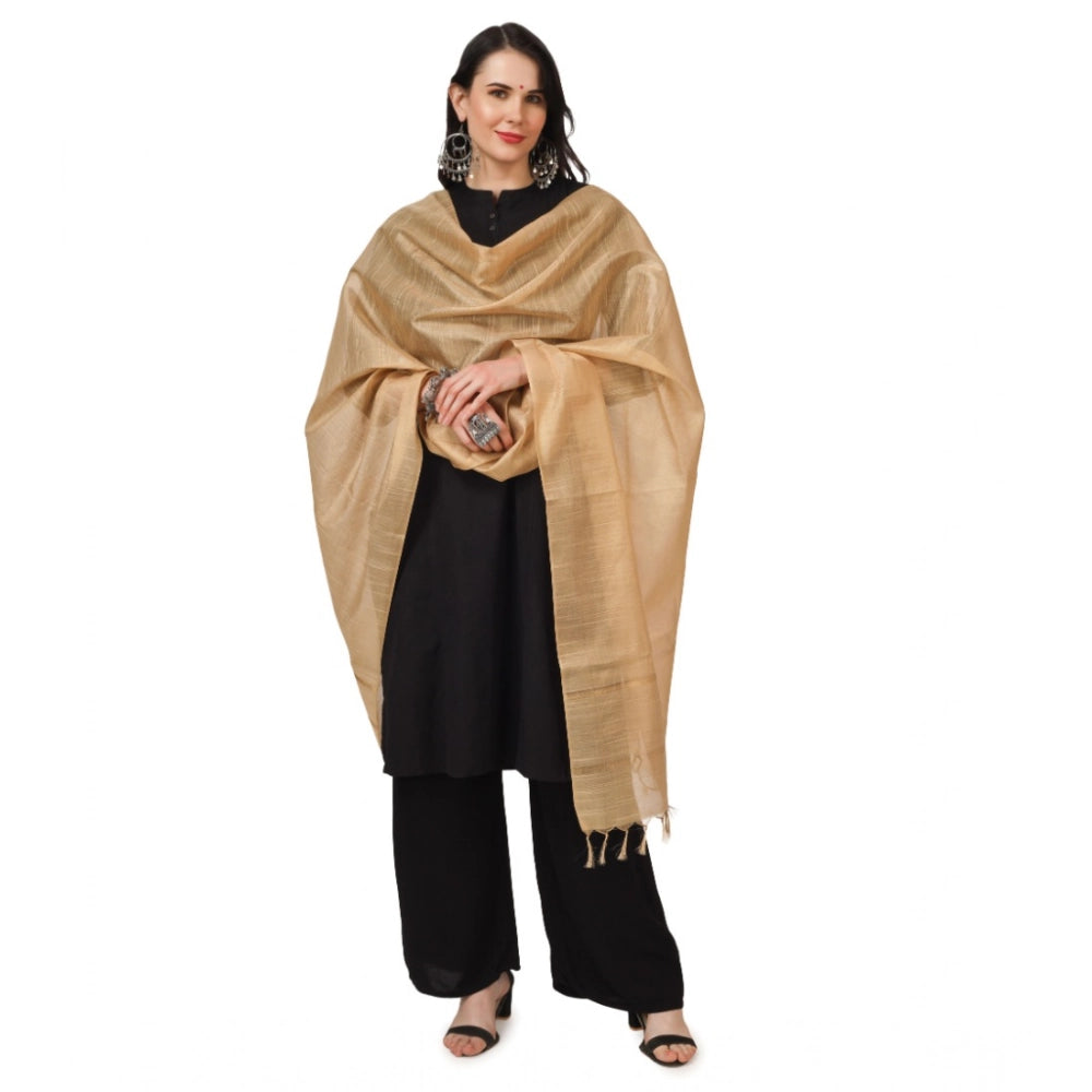 Women's Chanderi Solid Dupatta · 0787