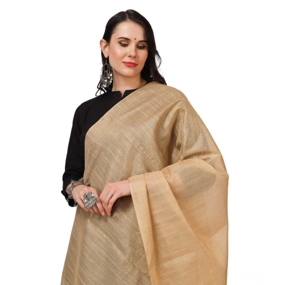 Women's Chanderi Solid Dupatta · 0787