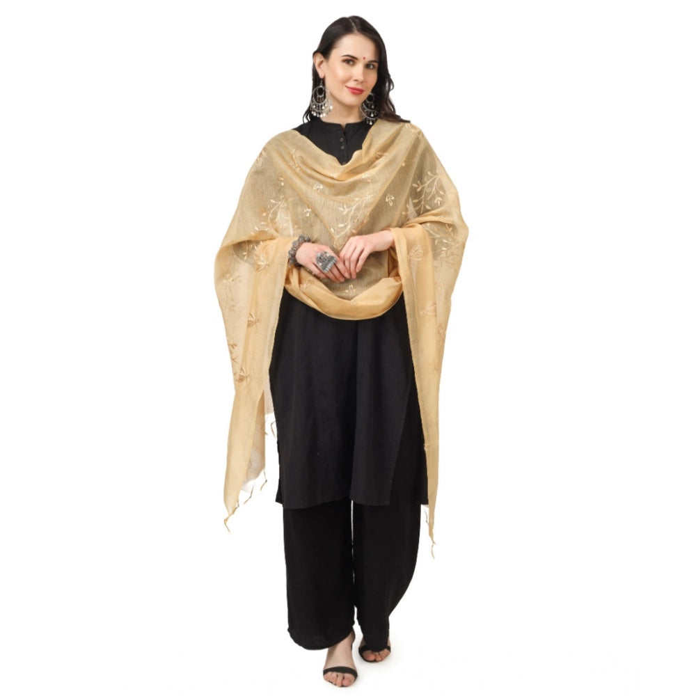 Women's Cotton Embroidered Dupatta · 0780