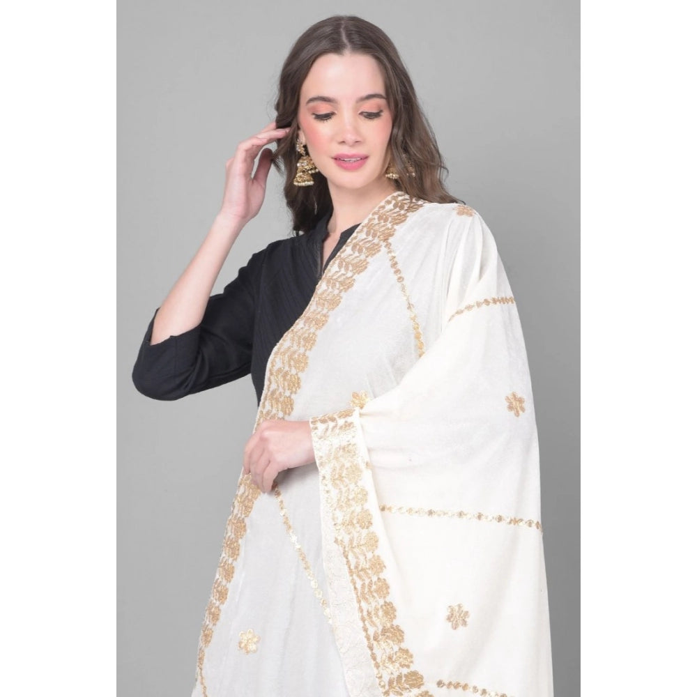 Women's Velvet Gotta Patti Dupatta · 0955
