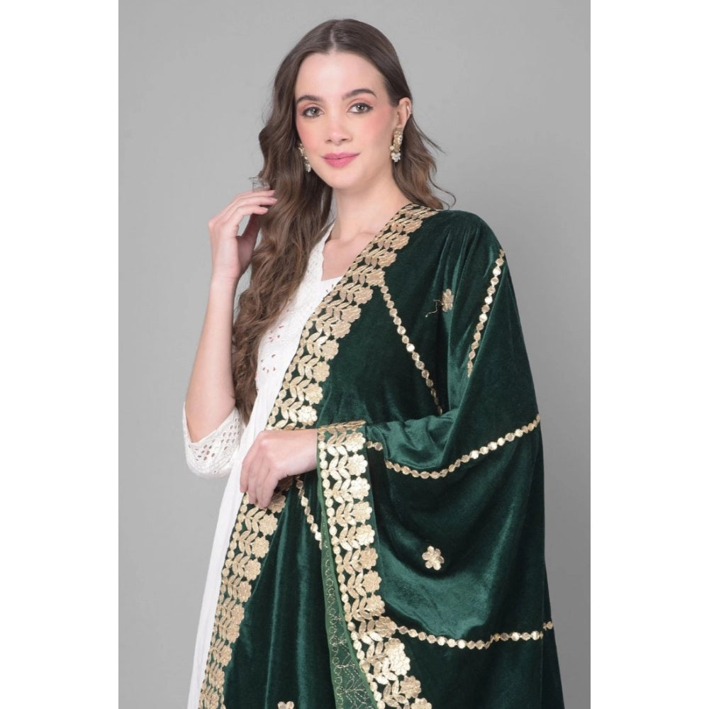 Women's Velvet Gotta Patti Dupatta · 0966