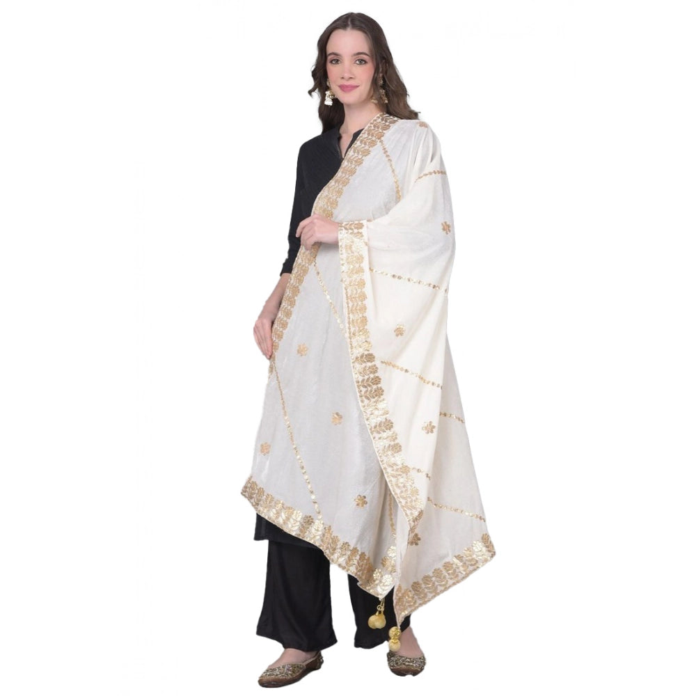 Women's Velvet Gotta Patti Dupatta · 0955