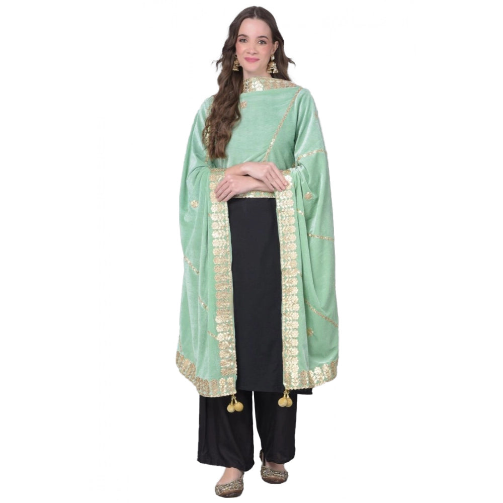 Women's Velvet Gotta Patti Dupatta · 0964