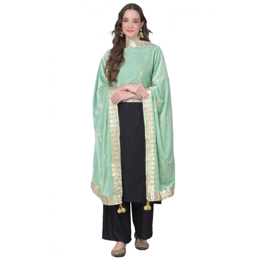 Women's Velvet Gotta Patti Dupatta · 0964