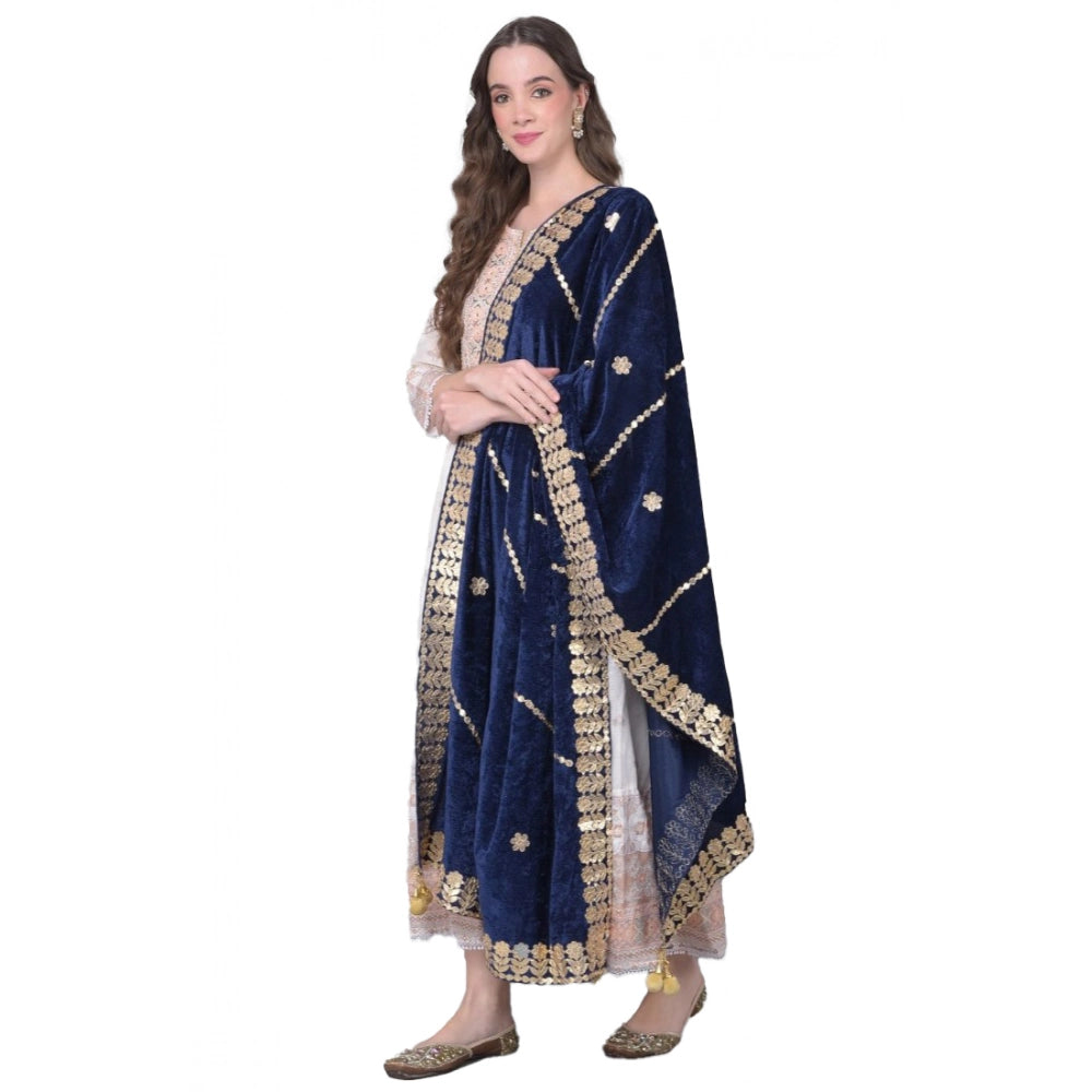 Women's Velvet Gotta Patti Dupatta · 0967