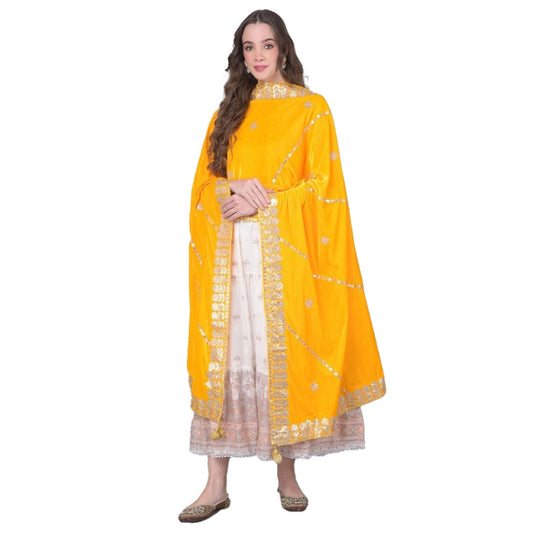 Women's Velvet Gotta Patti Dupatta · 0954