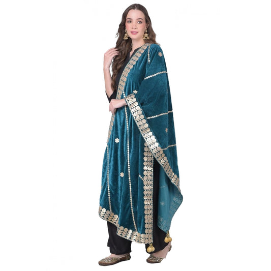 Women's Velvet Gotta Patti Dupatta · 0969