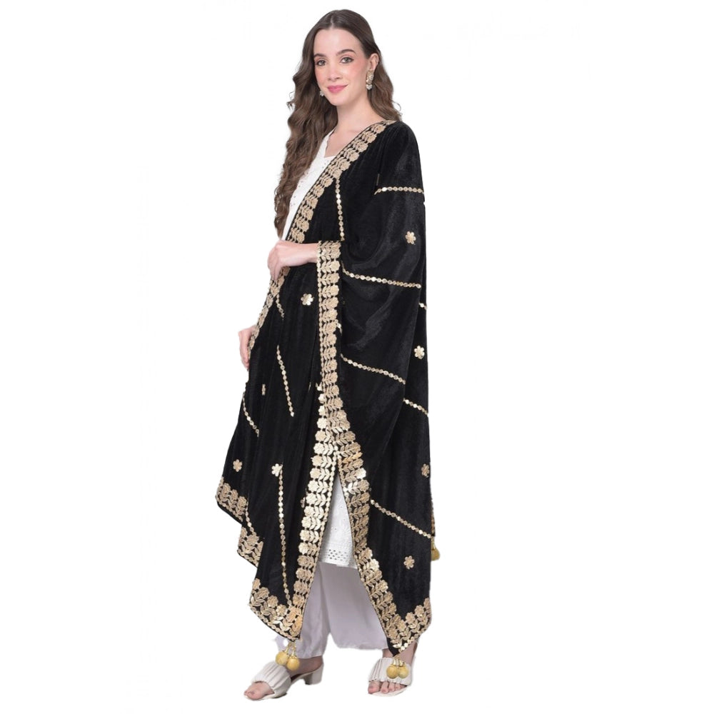 Women's Velvet Gotta Patti Dupatta · 0957