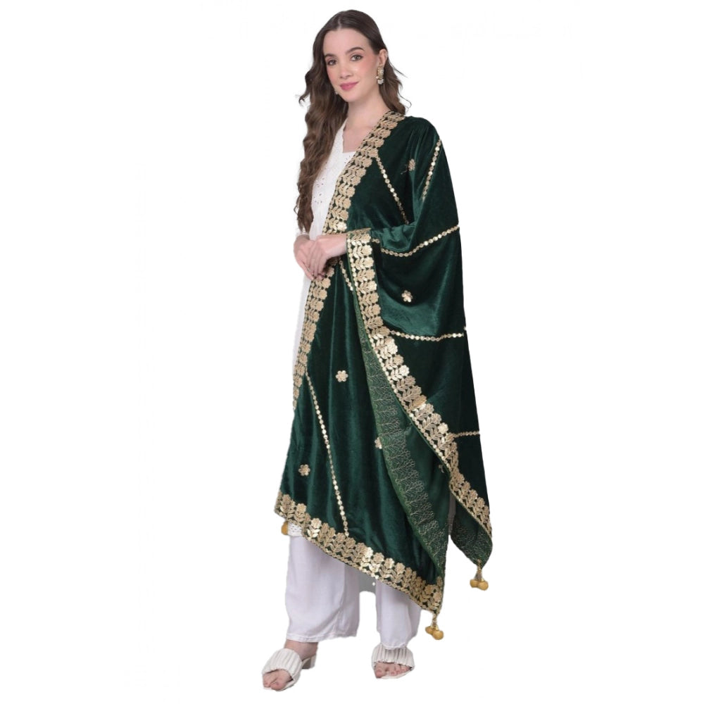 Women's Velvet Gotta Patti Dupatta · 0966