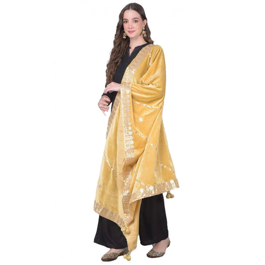 Women's Velvet Gotta Patti Dupatta · 0958