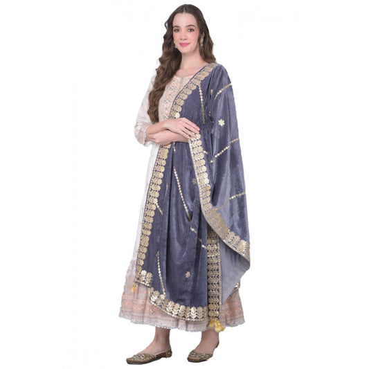 Women's Velvet Gotta Patti Dupatta · 0965