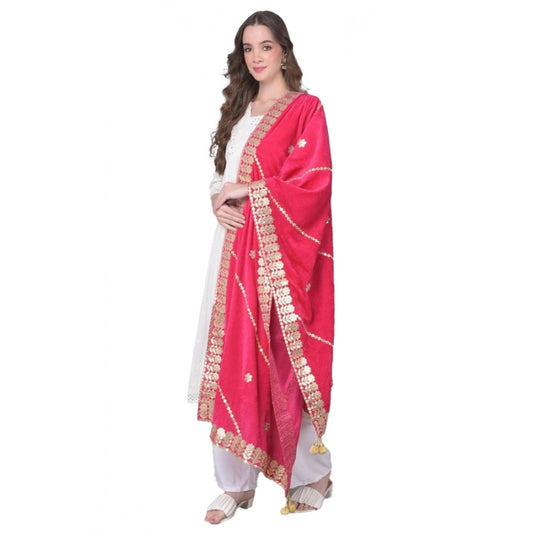 Women's Velvet Gotta Patti Dupatta · 0953