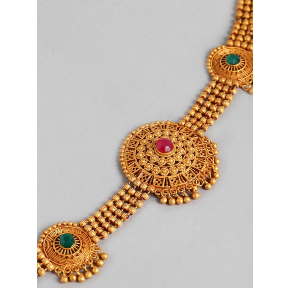Women's Rose Gold Plated Alloy Necklace & Earings Set