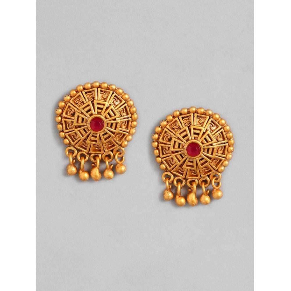 Women's Rose Gold Plated Alloy Necklace & Earings Set