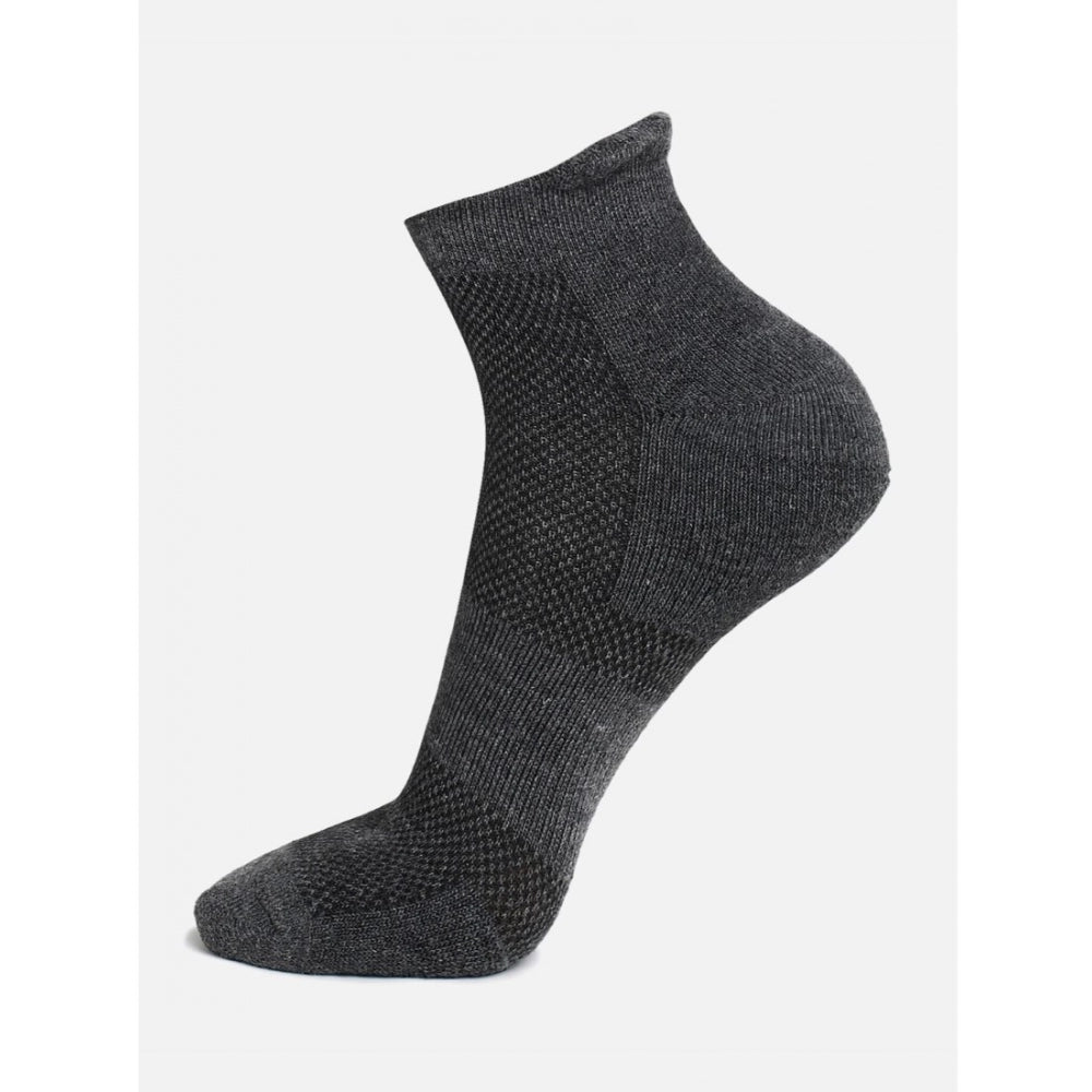 5 Pairs Unisex Casual Cotton Blended Solid Ankle Length