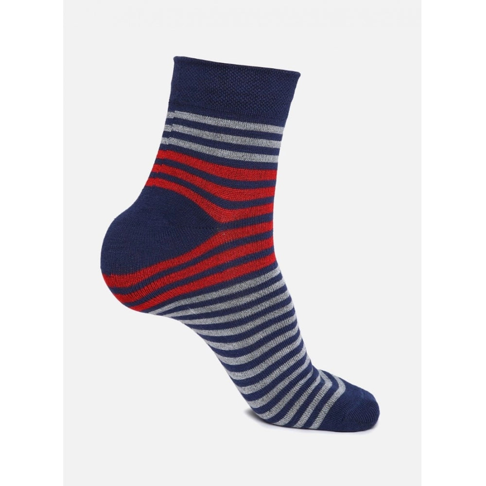 5 Pairs Men's Casual Cotton Blended Printed Mid-Calf Length · N076