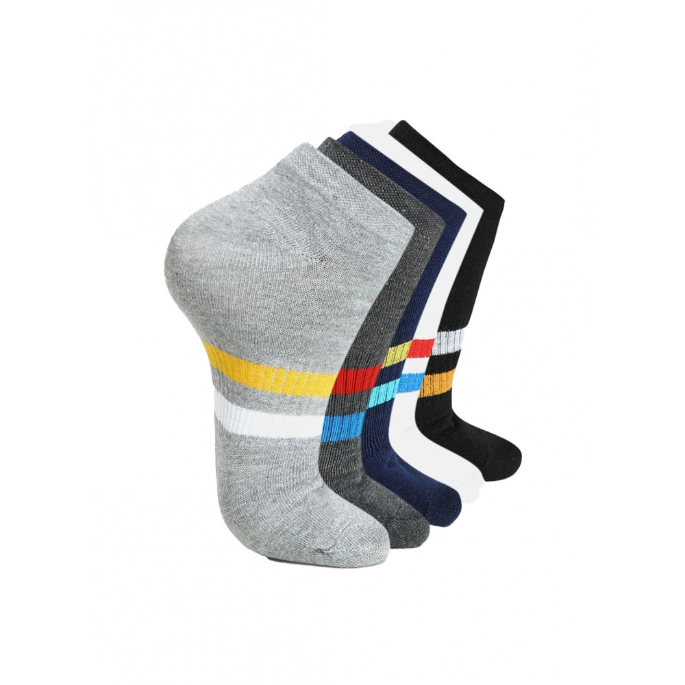 5 Pairs Unisex Casual Cotton Blended Printed Ankle Length · N065