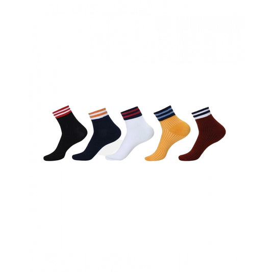 5 Pairs Unisex Casual Cotton Blended Printed Ankle Length · N083