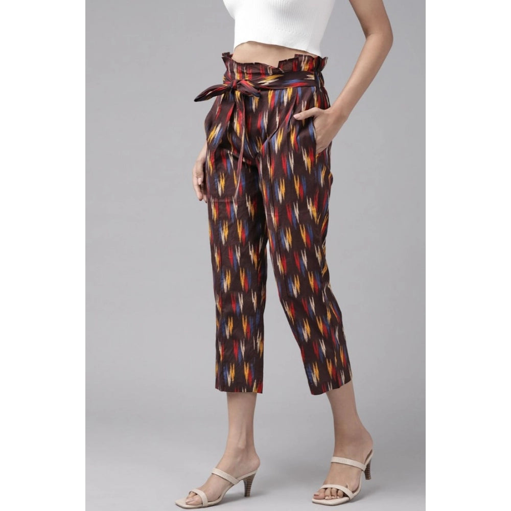 Women's Casual Printed Cotton Trouser Pant · ti_L