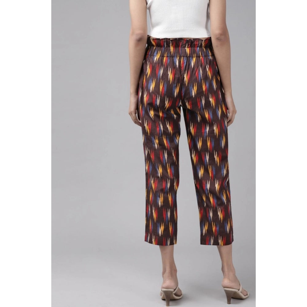 Women's Casual Printed Cotton Trouser Pant · ti_L