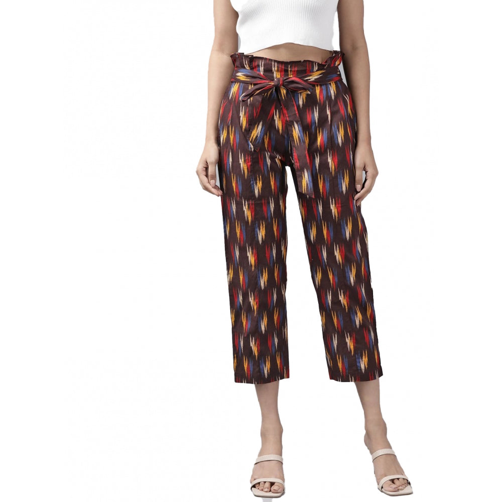 Women's Casual Printed Cotton Trouser Pant · ti_L