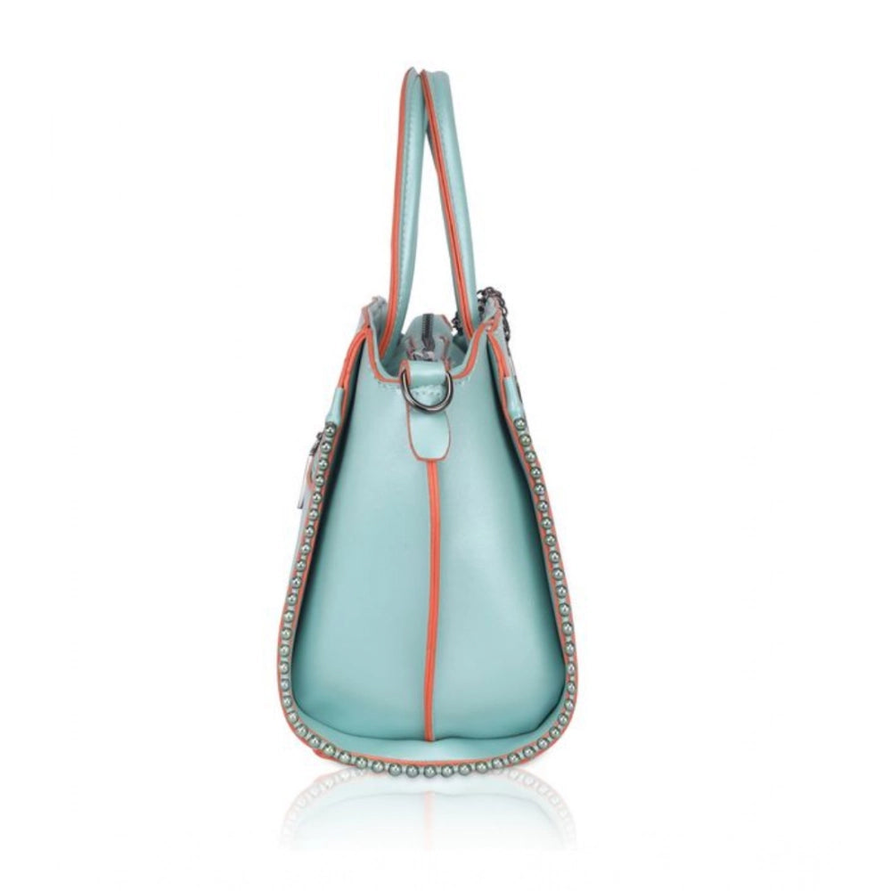 Women's Faux Leather Metal Beads Handbag — G