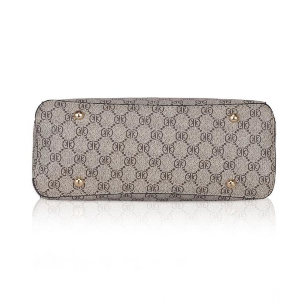 Women's Faux Leather Printed Handbag — Co · ffee