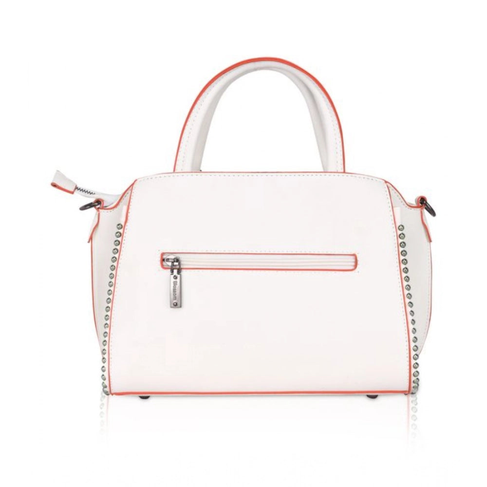 Women's Faux Leather Metal Beads Handbag — W