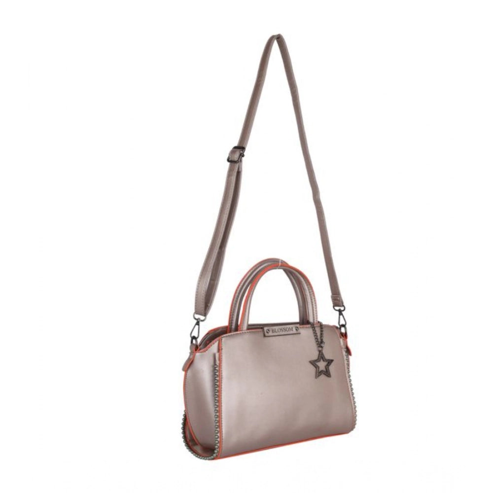 Women's Faux Leather Metal Beads Handbag — Br