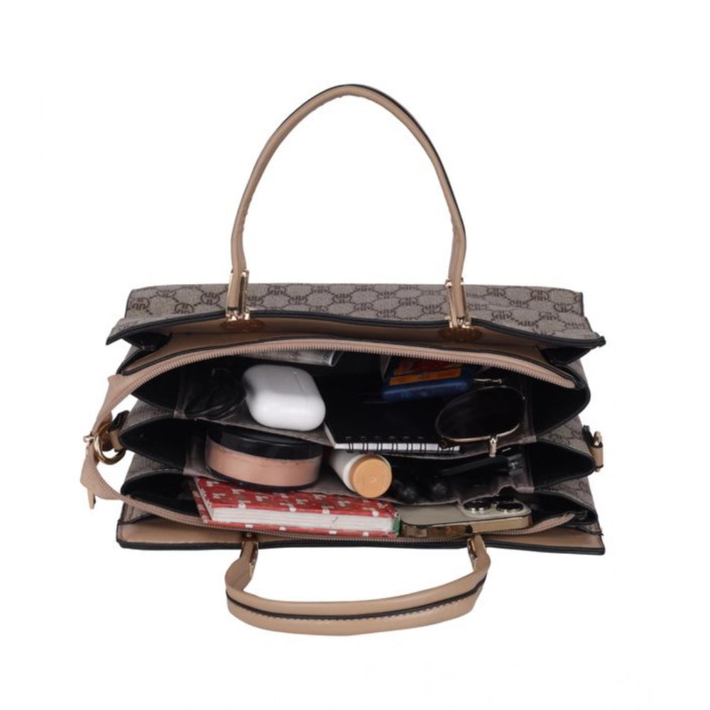 Women's Faux Leather Printed Handbag — Hi · lver
