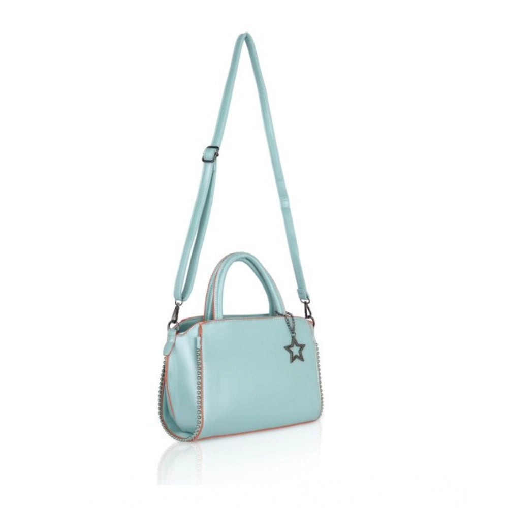 Women's Faux Leather Metal Beads Handbag — G