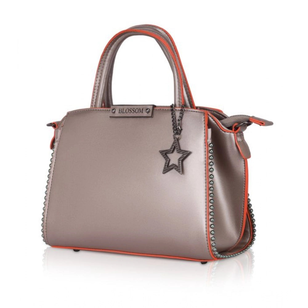 Women's Faux Leather Metal Beads Handbag — Br