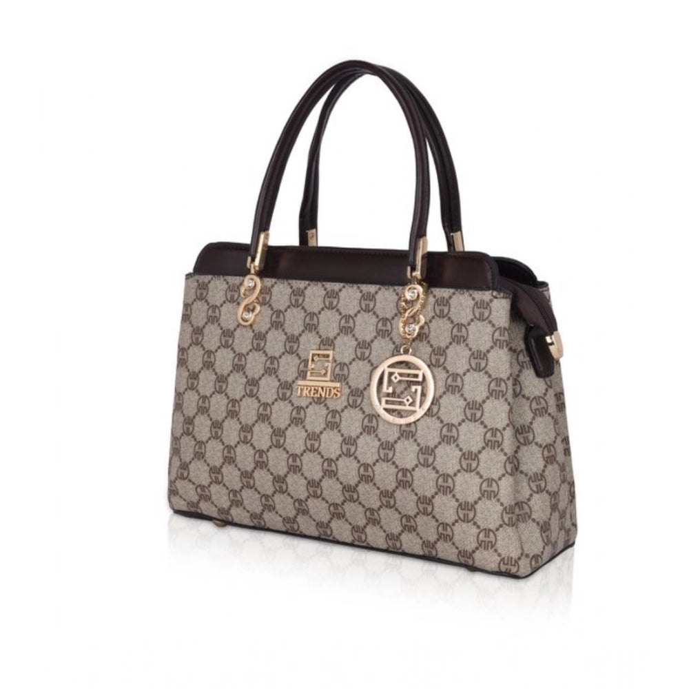 Women's Faux Leather Printed Handbag — Co · ffee