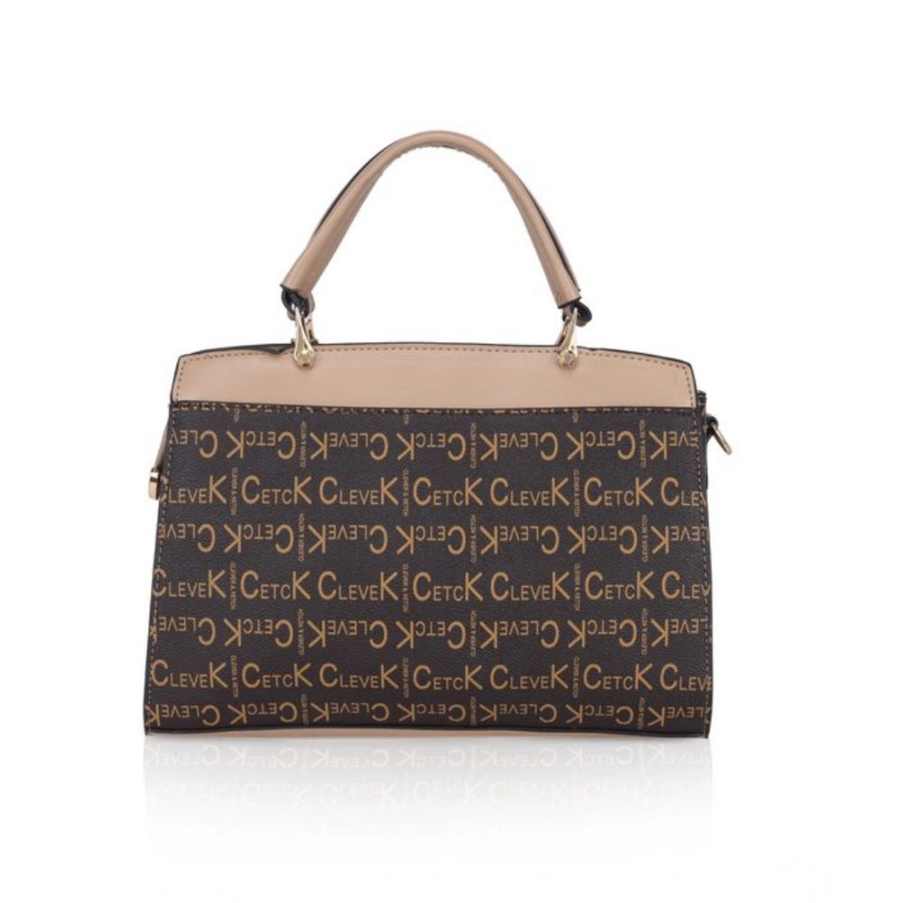 Women's Faux Leather Printed Handbag — Hi · lver