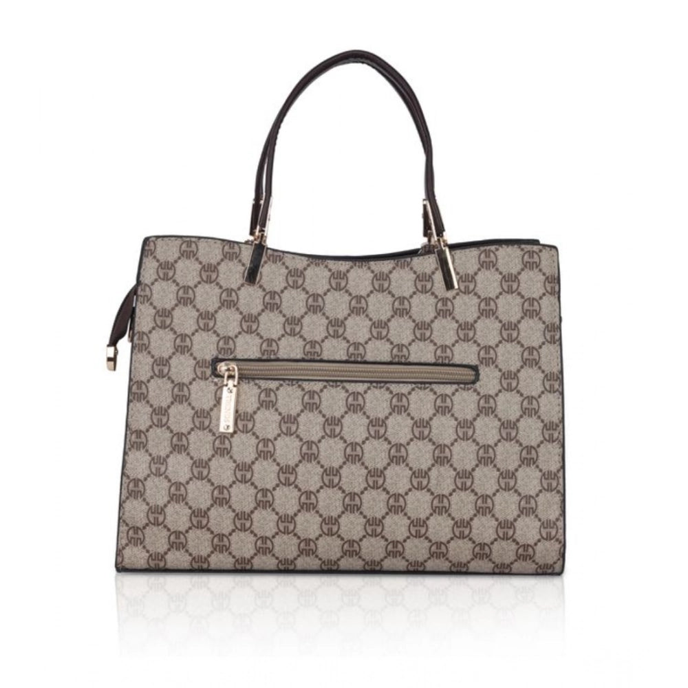 Women's Faux Leather Printed Handbag — Co · ffee