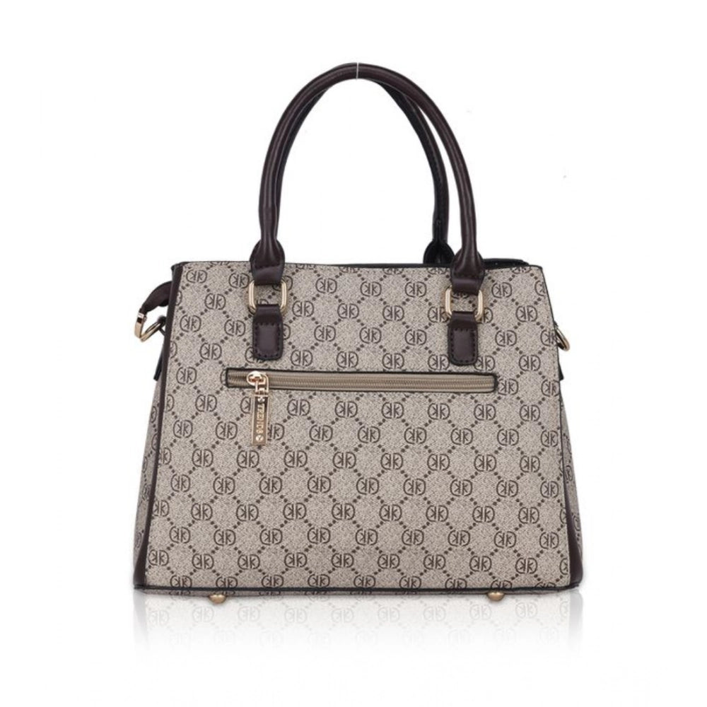Women's Faux Leather Printed Handbag — Co · ffee