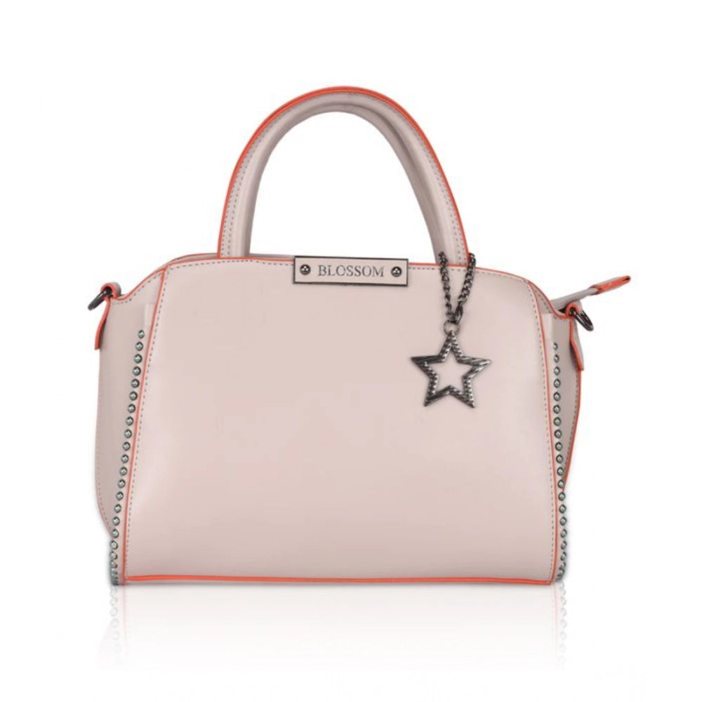 Women's Faux Leather Metal Beads Handbag — K