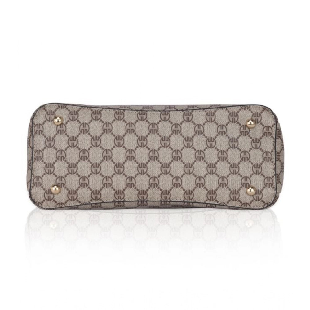 Women's Faux Leather Printed Handbag — Hi · lver